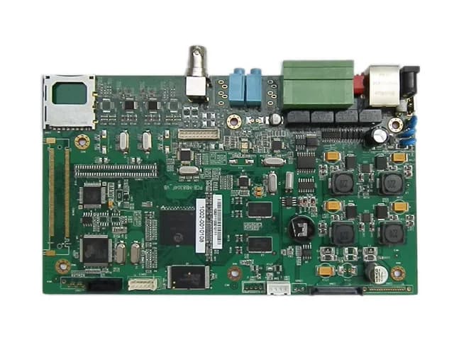 Industrial mainboard — Control mainboard with terminal blocks, heatsinks and fieldbus connectors